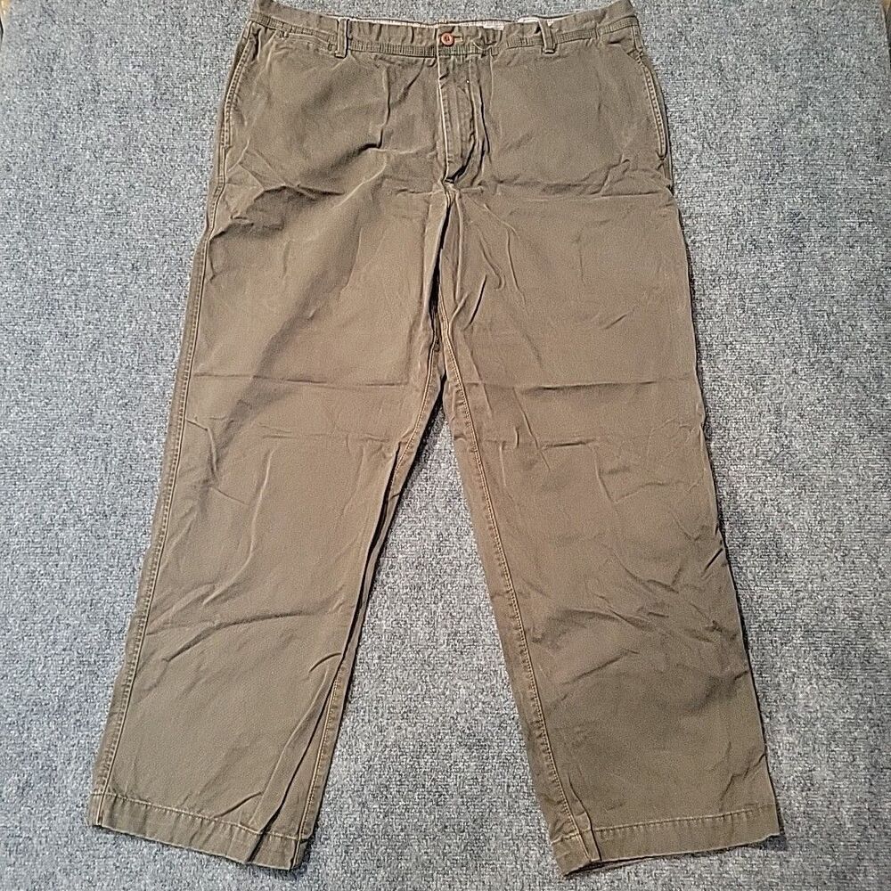 Timberland Pants Mens 42 x 30 Olive 100% Cotton Straight Leg Relaxed Fit